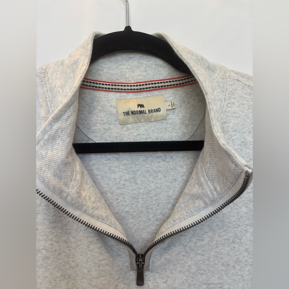 The Normal Brand Puremeso Weekend
Quarter Zip in Stone, size Large